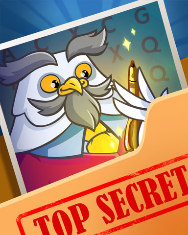 Word Search Tools Super Secret Badge