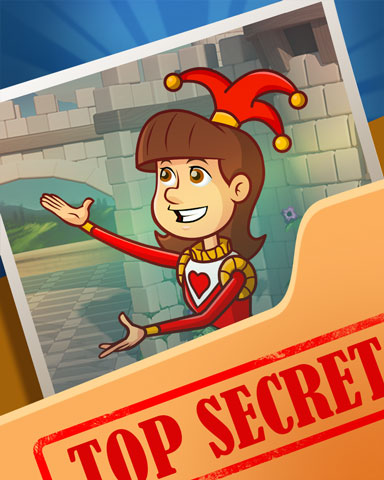 Waving Jester Top Secret Badge