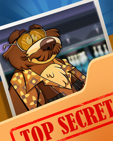 Disco Night Bowling Top Secret Badge