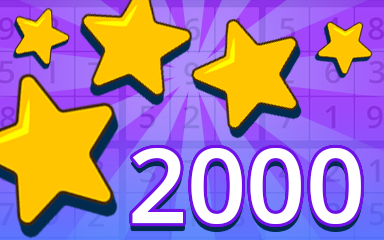Pogo Daily Sudoku Stars 2000 Badge