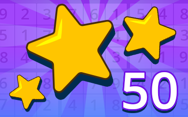 Pogo Daily Sudoku Stars 50 Badge