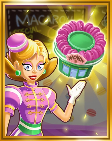 Sweet Tooth Town Gold Macaron Shop Tier 1 Badge