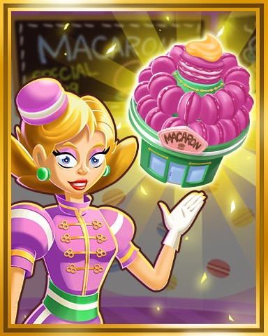 Sweet Tooth Town Gold Macaron Shop Tier 2 Badge