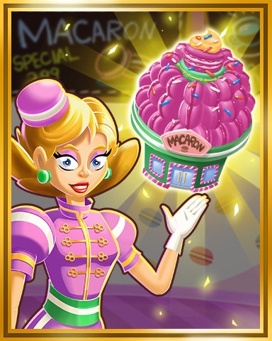 Sweet Tooth Town Gold Macaron Shop Tier 3 Badge