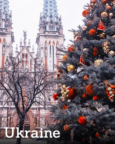 Winter Wonderland Ukraine Badge