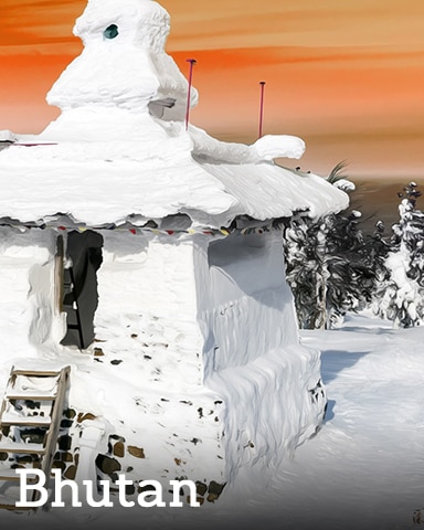 Winter Wonderland Bhutan Badge