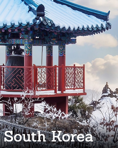 Winter Wonderland South Korea Badge