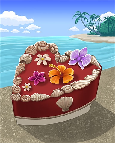 Beach Heart Badge - Snowbird Solitaire