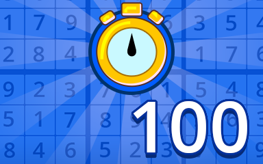 Pogo Daily Sudoku Fast Beginner 100 Badge