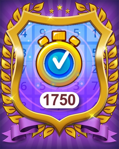 Pogo Daily Sudoku Time Challenge Beginner 1750 Badge