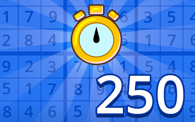 Pogo Daily Sudoku Fast Beginner 250 Badge