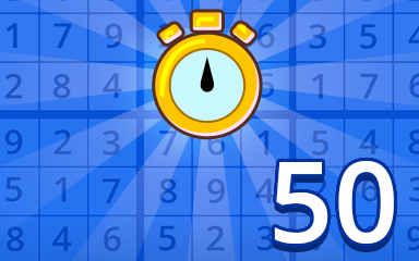 Pogo Daily Sudoku Fast Beginner 50 Badge