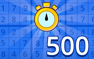 Pogo Daily Sudoku Fast Beginner 500 Badge