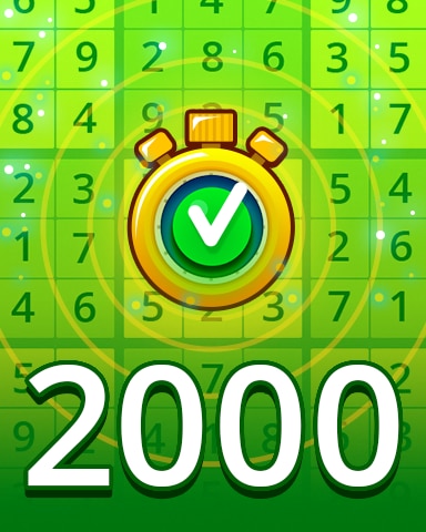Pogo Daily Sudoku Time Challenge Easy 2000 Badge