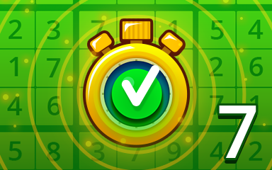 Pogo Daily Sudoku Fast Easy 7 Badge