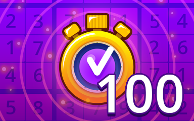 Pogo Daily Sudoku Fast Expert 100 Badge