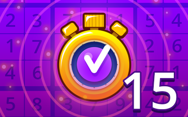 Pogo Daily Sudoku Fast Expert 15 Badge