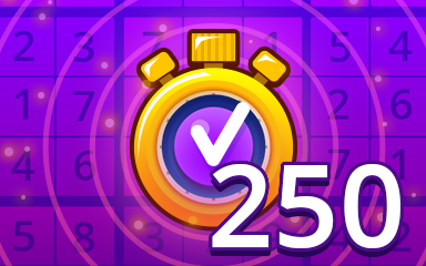 Pogo Daily Sudoku Fast Expert 250 Badge