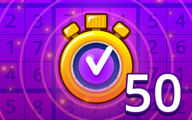 Pogo Daily Sudoku Fast Expert 50 Badge