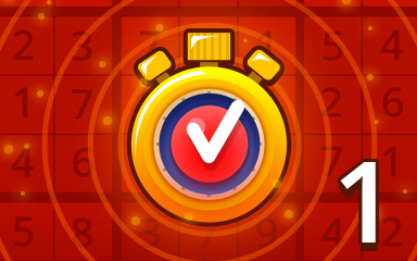 Pogo Daily Sudoku Fast Hard 1 Badge