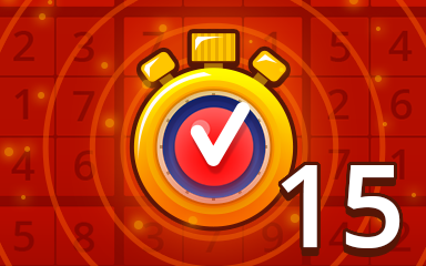 Pogo Daily Sudoku Fast Hard 15 Badge