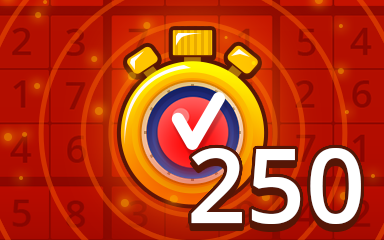Pogo Daily Sudoku Fast Hard 250 Badge
