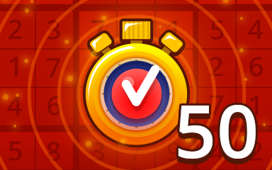 Pogo Daily Sudoku Fast Hard 50 Badge