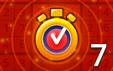 Pogo Daily Sudoku Fast Hard 7 Badge