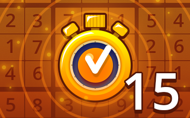 Pogo Daily Sudoku Fast Medium 15 Badge