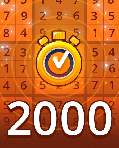 Pogo Daily Sudoku Time Challenge Medium 2000 Badge