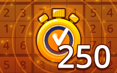 Pogo Daily Sudoku Fast Medium 250 Badge