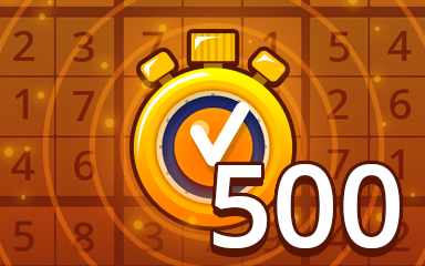 Pogo Daily Sudoku Fast Medium 500 Badge
