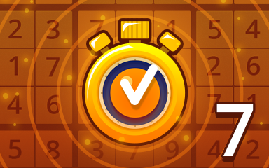 Pogo Daily Sudoku Fast Medium 7 Badge