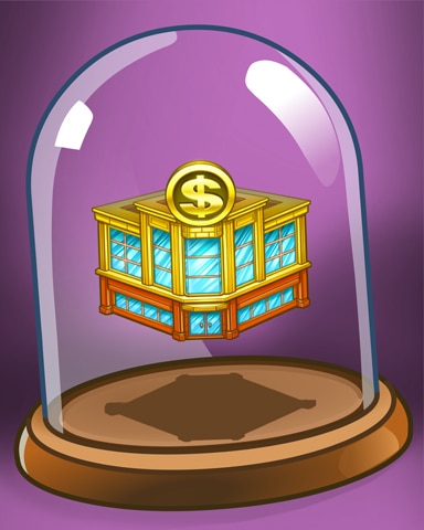Yellow Bank Building Badge - Dice City Roller HD