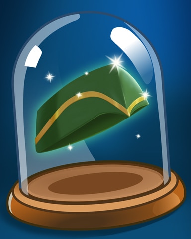Green Flight Attendant's Cap Badge - First Class Solitaire HD