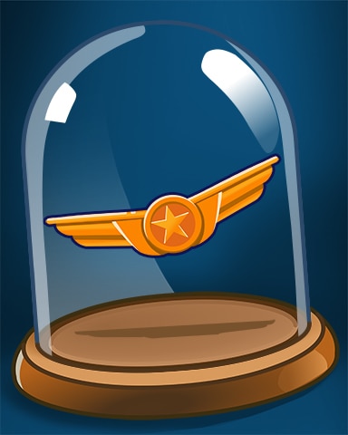 First Class Solitaire HD Flight Wings Pin Badge