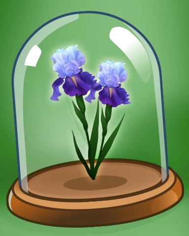 Iris Flower Badge - Garden Blast