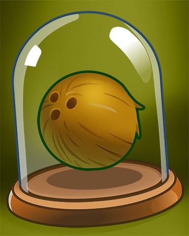 Coconut Bowling Ball Badge - Jungle Gin HD