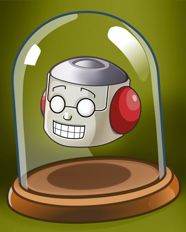 Smiling Robot Head Badge - Jungle Gin HD