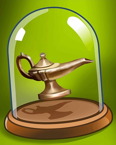 Jigsaw Treasure Hunter HD Magic Lamp Badge