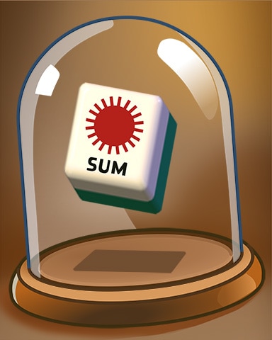 Red Summer Tile Badge - Mahjong Garden HD
