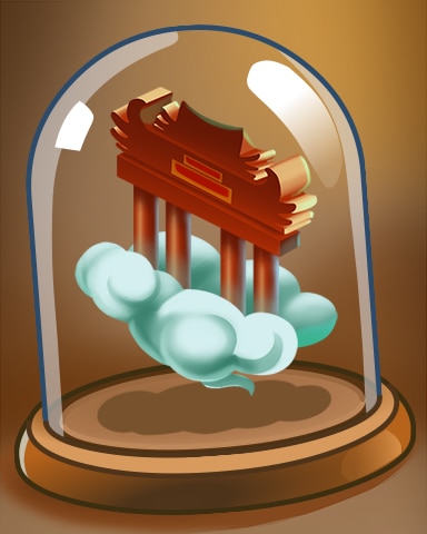 Mahjong Garden HD Temple Entrance Badge