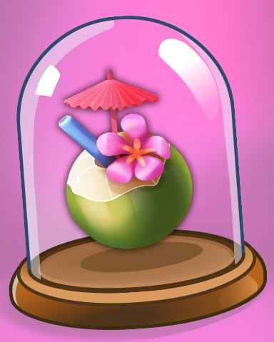 Coconut Drink Badge - Matching Moments