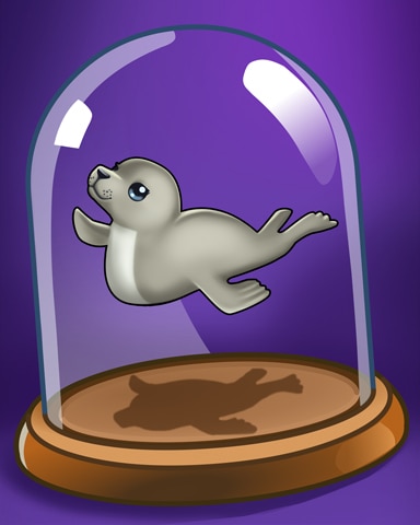 Mahjong Sanctuary Baby Seal Badge