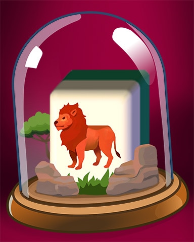 Lion Tile Badge - Mahjong Safari HD