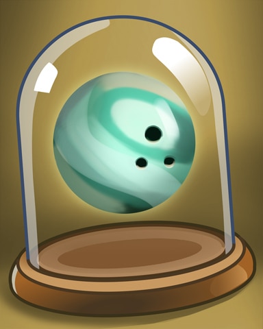 Blue Bowling Ball Badge - Pogo Bowl