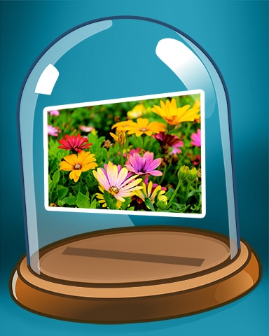 Floral Postcard Badge - Pogo Daily Sudoku