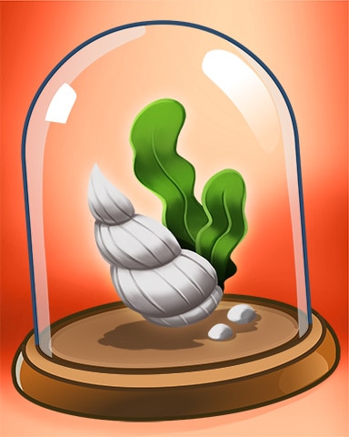 Quinn's Aquarium Snail Shell Badge