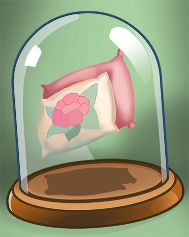 Floral Pillow Badge - Solitaire Home Story
