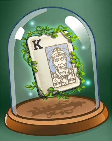 Pogo Tri-Peaks Solitaire HD Vine-clad King Card Badge